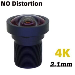 4K M12 왜곡 없음 렌즈 2.1mm 1/2.7 AHD IP 카메라 액션 cctv IR 필터 650nm