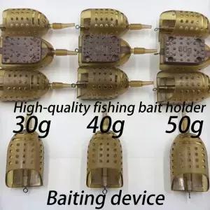 새로운 낚시 케이지 2개/3개 30g 40g 50g 미끼 잉어 먹이 바구니 휴대용 위한 필수 액세서리 견고하고