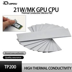 LD피스J 1/6/9개 21W/MK GPU CPU 열 실리콘 패드 70x22mm M.2 SSD  노트북 그래픽 카드  메모리 모듈에 적