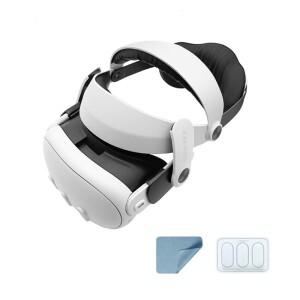 GOMRVR Meta Quest호환 3용 조정 가능 헤드 헤일로 스트랩 3 VR 액세서리용 분리형 대체 엘리트