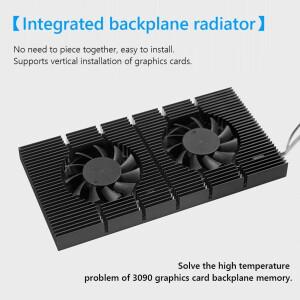 GPU 백플레인 라디에이터 그래픽 카드 백플레이트 메모리 쿨러 히트싱크 냉각 팬 패널 RTX 3090 3070용 DIY