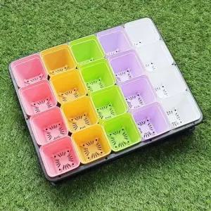 플라스틱화분 화분 트레이 받침 3종 미니화분 세트