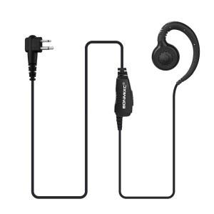 COMIXC 2팩 워키 토키 이어피스, 2.5mm / 3.5mm 2핀 양방향 라디오 헤드셋, PTT 마이크 및 180 회전 가능 이어버드, 모토로라 라디오와 호환