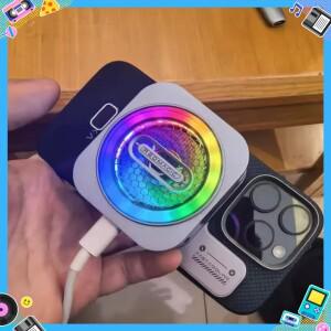 레드매직 쿨러 6 프로 30W 마그네틱 폰 VC 수냉식 RGB LED AI 온도 제어 라디에이터 팬 (휴대폰 핸드폰/태