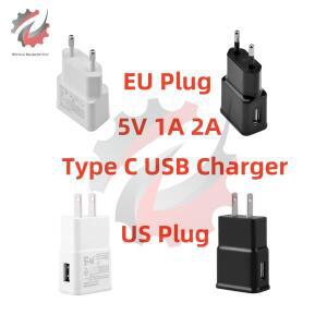 범용 USB 충전기 휴대폰 벽 여행용 전원 어댑터  샤오미 아이폰 용 EU/US 플러그, 5V 1A 2A