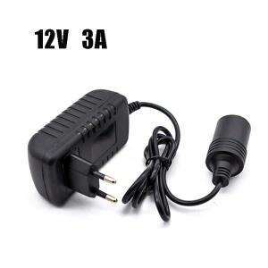 자동차 시가  12V 3A 전원 어댑터 소켓 AC 220V ~ 볼트 충전기 변환기 홈 부품 레코드 팬용 EU 플러그