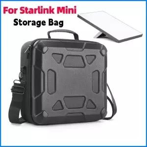Starlink 미니 휴대용 보관 가방용 하드 케이스 어깨 끈이 있는 긁힘 방지 충격 야외 캠핑 여행용