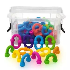 펫브레인토이 블록 플립 링스 디럭스세트 (100PCS) 블럭 완구 장난감
