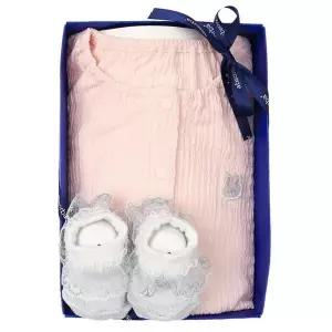 [NS홈쇼핑](압소바출산,백일선물)아르떼반소바디슈트핑크+레이스양말세트(A13-10683SET)..[36003104]
