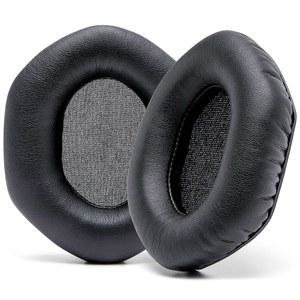 WC 위키드 쿠션 교체용 VMODA 헤드폰 XL 이어 패드 - M100 및 크로스페이드 시리즈와 호환 | 부드러운 가죽 고급스러운 메모리 폼 두께 추가 소음 차단 기능 강화 블랙
