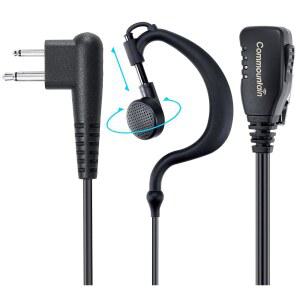 Motorola Walkie Talkies & Radios R2 CP100D CP185 CP200D CP200 CLS1410 BPR50DX BPR40 RMU2040 RMU2080D, G 쉐이프 헤드셋, 2-Pin 라디오 전용