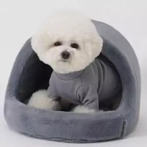강아지 극세사 동글이 하우스 중형 1P 고양이 숨숨집