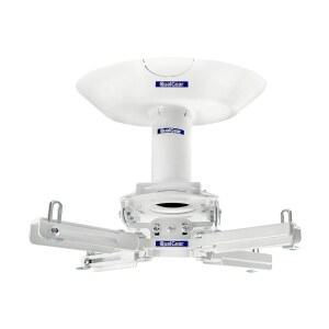 QualGear Pro-AV QG-KIT-CA-3In-W 프로젝터 마운트 키트 액세서리 싱글 조이스트 천장 어댑터, 3인치 1.5인치, 흰색