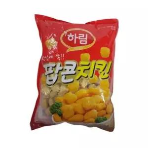 냉동 팝콘치킨 아이들 간식 에어프라이어 술안주용 순살 너겟 1kg 5개 냉동식품