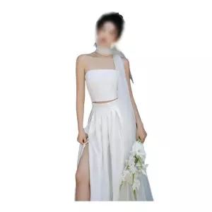 투피스 화보 브라이덜샤워 웨딩드레스 셀프웨딩 결혼식 피로연