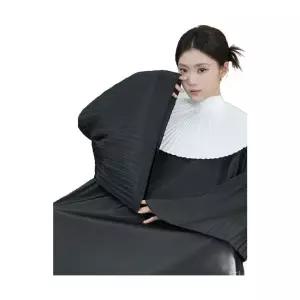 미용실커트보 컷트 미용소품 소매 블랙 팔있는 염색보 어깨보 헤어 로고각인 고급 파마보