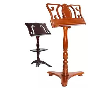 고급 자작 나무 바이올린 악보 원목 우드 보면대 첼로