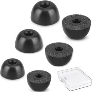 메모리 폼 이어버드 팁 교체 이어팁 IEM 4.0MM 커넥트 홀 최인이어 헤드폰(S /M /L 총 3쌍)
