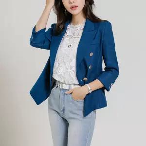 [스타일온미][스타일온미] 하이클 소프트 라미 린넨 블렌딩 완벽한 라인감 테일러드 자켓