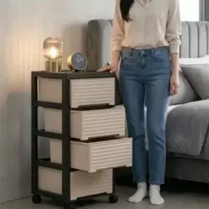 침대 옆 사이드 협탁 테이블 정리함 트롤리 수납 선반 침대협탁 협탁테이블 침대옆협탁