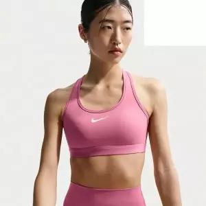 나이키 DX6822-641 여성 스포츠웨어 스우시 미디엄 서포트 패드 스포츠 브라 L