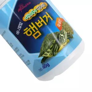 관상어용사료 새우사료 소형사료 애완동물사료 동물용사료 수족관용사료 식물성사료 펫사료 소화사료 조이스틱사료 고급밥 프리미엄사료 강아지사료 40g 햄버거어린거북이 맛기차 전용사료 사료