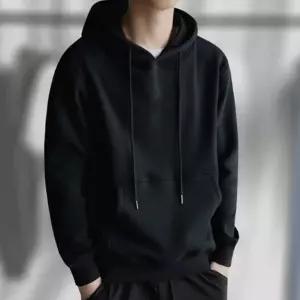 커플 남자 얇은 레이어드 기본 무지 루즈핏 후드티