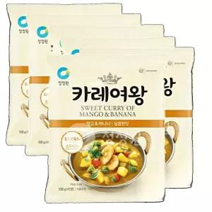청정원 카레 카레여왕 망고바나나 108g 6개 분말