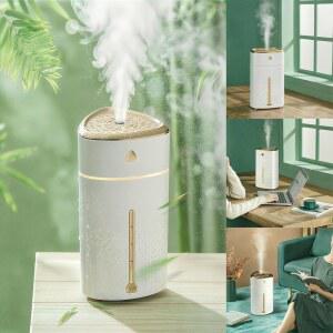 1000ml 휴대용 쿨 미스트 데스크 , 터치 컨트롤이 가능한 USB 전원 공기 최대 14시간 실행 시간, 침실 여행용 사무실용 조용한 컴팩트