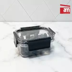 이태리  노르딕 밀폐용기 400ml 트라이탄 투명뚜껑 반찬통 소분 위생