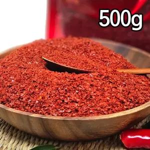 햇 태양초 고추가루 매운맛 500g(뜨거운 태양아래 100% 국내산 빨간태양초 )