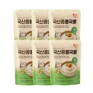 생채움 진한 국산 콩국물 320g x 6개입 총 1920g 냉장 콩물 콩국수 국물 소포장 선식
