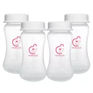 스펙트라 S1 S2 9 플러스 유방 펌프로 펌핑하는 데 사용되는 Nenesupply 9oz 4 카운트 와이드 넥 입 우유