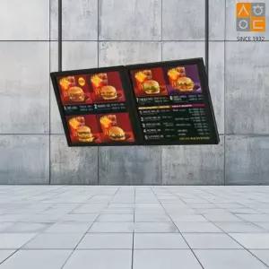 국산 각도조절 LED 라이트패널 천장형 메뉴판 60x60cm 홍보물 입구간판 배너