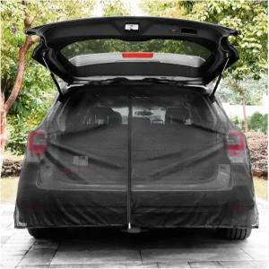 SUV 캠핑을 위한 ANZOME 자동차 테일게이트 메시 스크린 59x71인치 마그네틱 트렁크 모기장 로드 트립 낚시