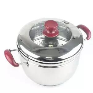 [RIZPICK]스텐 만두 찜기 두겹 26호 찜솥 고구마