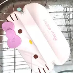 헬로키티 실리콘 수저 케이스 1P 무소음 휴대용 수저통 숟가락통