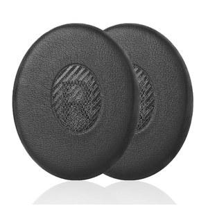 BOSE OE2 / OE2I /SOUNDTRUE 사운드링크 온이어 무선 헤드폰과 호환되는 교체 이어패드 단백질 가죽 및 메모리 폼이 포함된 AKKIV 쿠션(블랙)