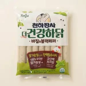 진주햄 천하장사 더건강하닭 바질앤블랙페퍼 448g/28/롤