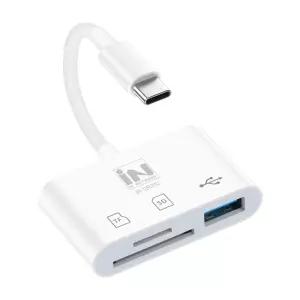 SD MicroSD USB지원 C타입 3in1 카드리더기 IN-CR31U