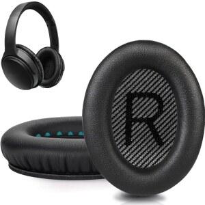 QC25 이어 패드 쿠션 교체는 BOSE QC15 / QC35 & 35 II QC2 AE2I AE2W 사운드링크 헤드폰 머프 메모리 폼 이어패드와 호환됩니다