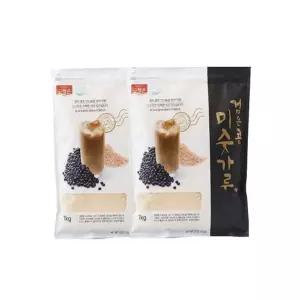 청은에프엔비 옛날 검은콩 미숫가루 1kg x 2개 대용량 세트 블랙푸...