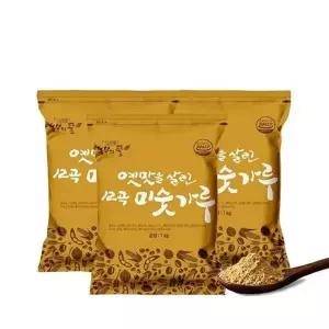 옛날 방앗간 12곡 미숫가루 1kg x 3개 대용량 세트 국산 선식 식사대...