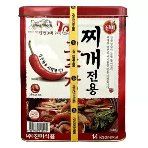 빠르미쇼핑 진미 찌개전용 고추장 14kg 대용량 장류 양념 소스 식당 업소용 식자재 트레이더스