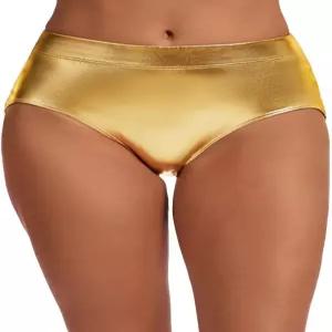 오비글리 여성용 반짝이는 브 메탈릭 반바지 부티 댄스 페스티벌 하의