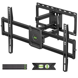USX 마운트 풀 모션 TV 월 마운트, 대부분의 42-90인치 평면 화면 /LED /4K, 브래킷 듀얼 회전 관절형 틸트 6 암, 최대 16인치 우드 스터드, VESA 600x400mm, 132파운드 수용 가능