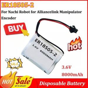 1-2Pcs  ER18505-2 3.6V 8000mAh 일회용 배터리, Alliancelink 조작기 인코더 리튬 팩용 Nachi 로봇용