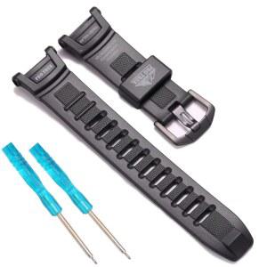 PRG-130 PRW-1500 남성 스포츠 손목 밴드와 호환되는 RCNZWQB 고무 시계 밴드