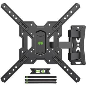 USX Mount UL, 풀 모션 TV 마운트, 26-65인치 LED용 회전 관절형 틸트 월 4K, 벽 마운트 브래킷, VESA 400x400mm 최대 77파운드, 완벽한 센터 디자인 -XMM006-1