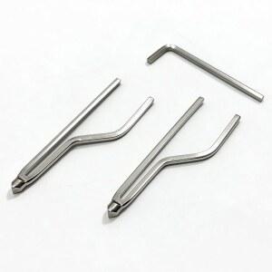 LESYIMOL 5.5MM 표준 솔더 팁 교체 웰러 D550PK 및 D650 납땜 건 중장비 전자 수리를 위한 전문 구리 DIY 공예 산업용 (2)